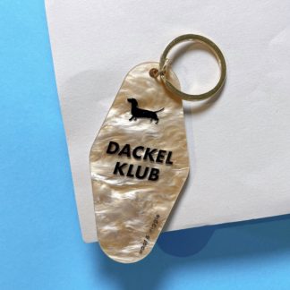 Schlüsselanhänger mit Beschriftung "Dackel Klub"