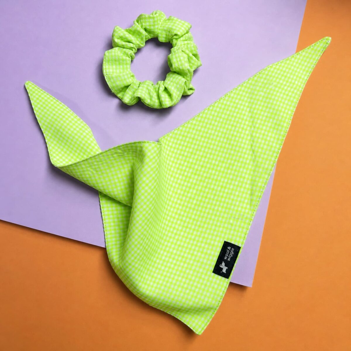 Scrunchie Halstuch Bandana Gingham Ibiza