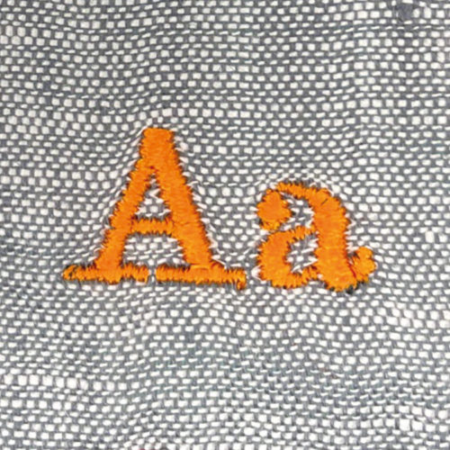 Grijze doek - oranje lettertype 0,00 €