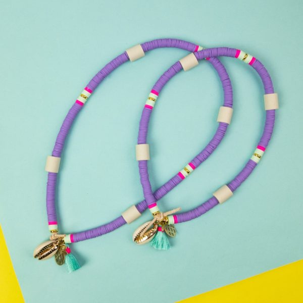 Katsuki dog necklace against ticks in purple