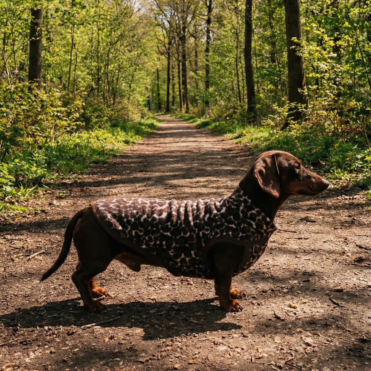 Hunde Leopard Pullover Braun