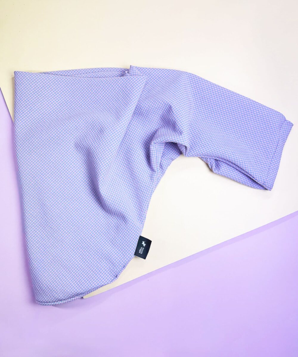 SnugPup Hundetrage Lavender Gingham Seersucker