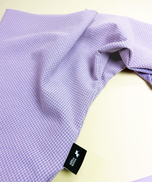 SnugPup Hundetrage Lavender Gingham Seersucker