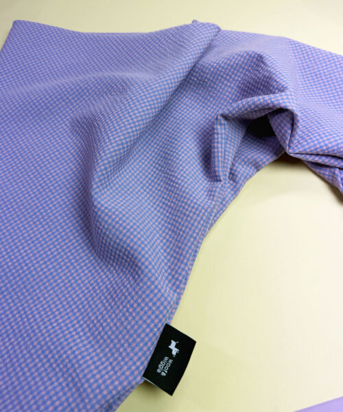 SnugPup Hundetrage Lavender Gingham Seersucker