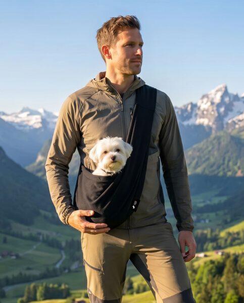 SnugPup Hundetrage Summer Schwarz
