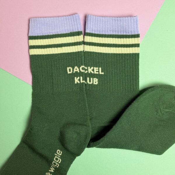 Dackel Klub Socken Grün