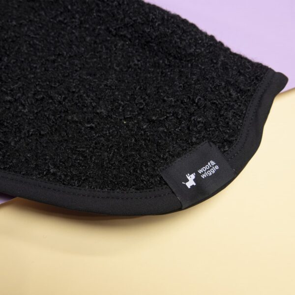 Hundemantel Wrap Black Boucle