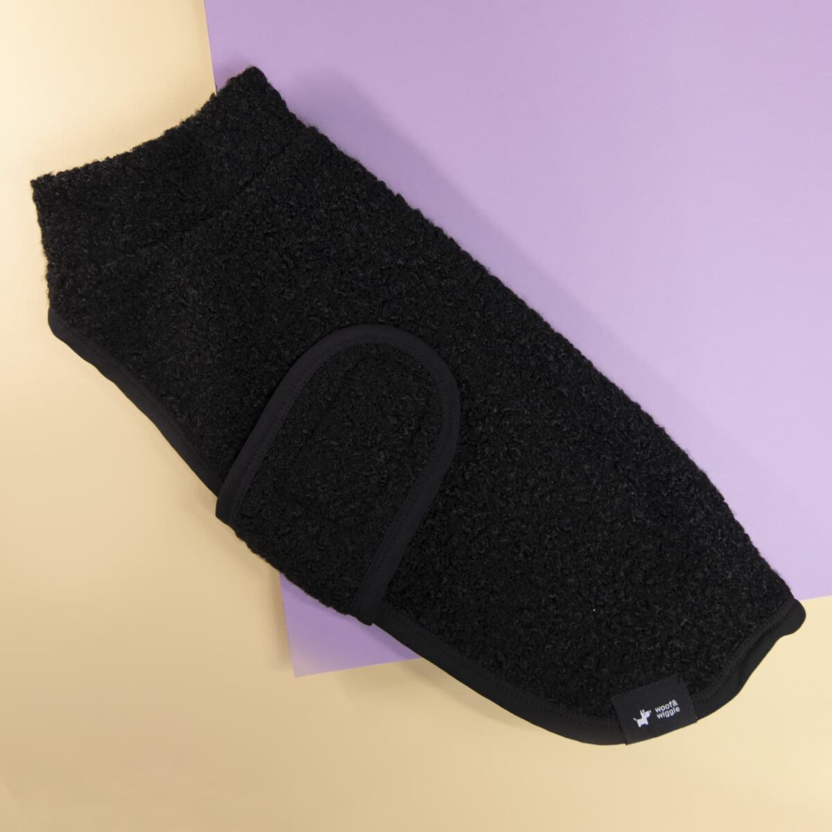 Hundemantel Wrap Black Boucle