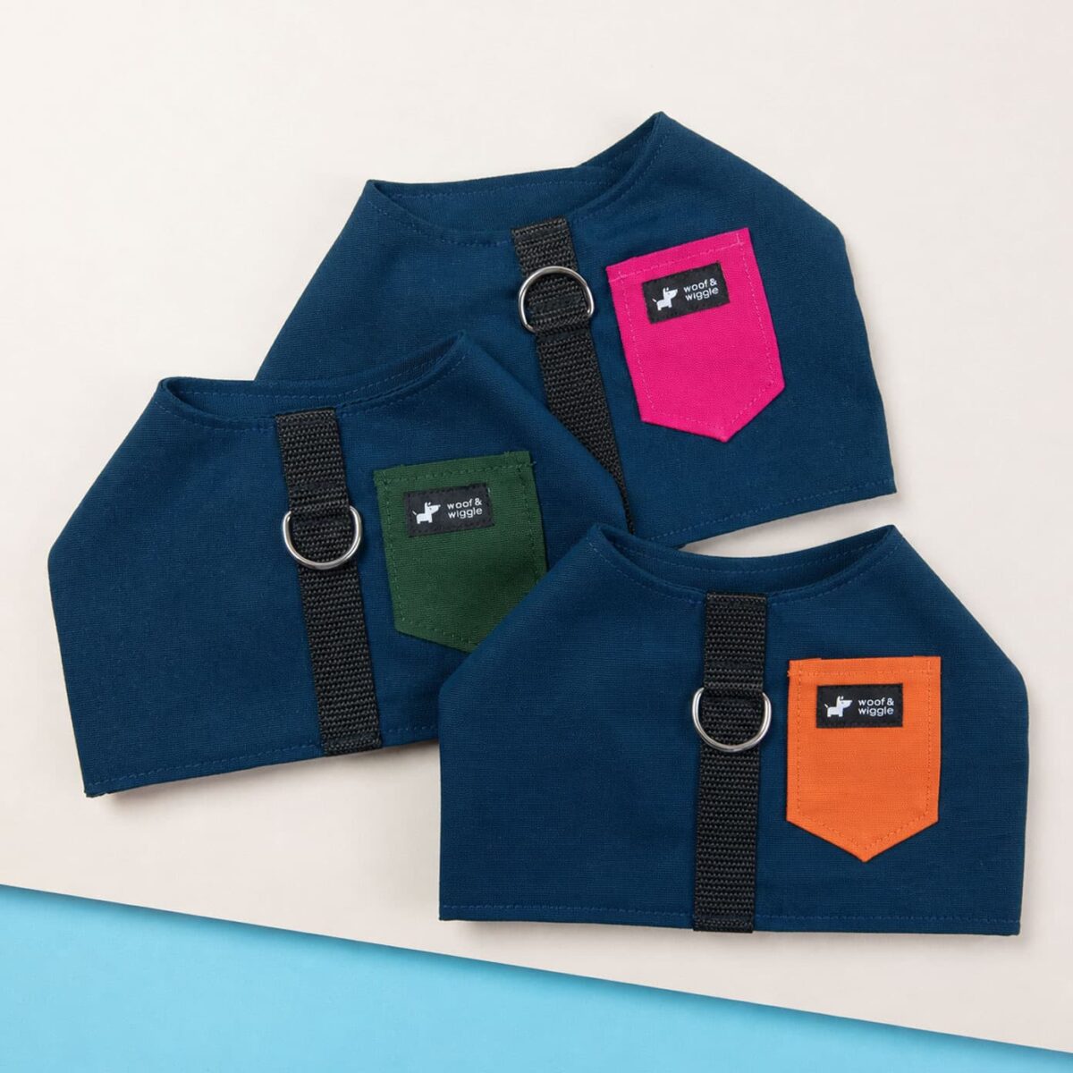 Colorblocking Hunde Geschirrweste