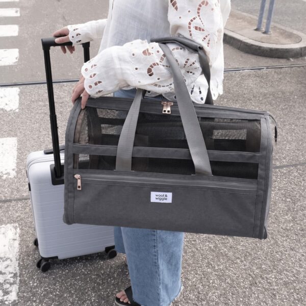 Flybuddy Hundeflugtasche Grau