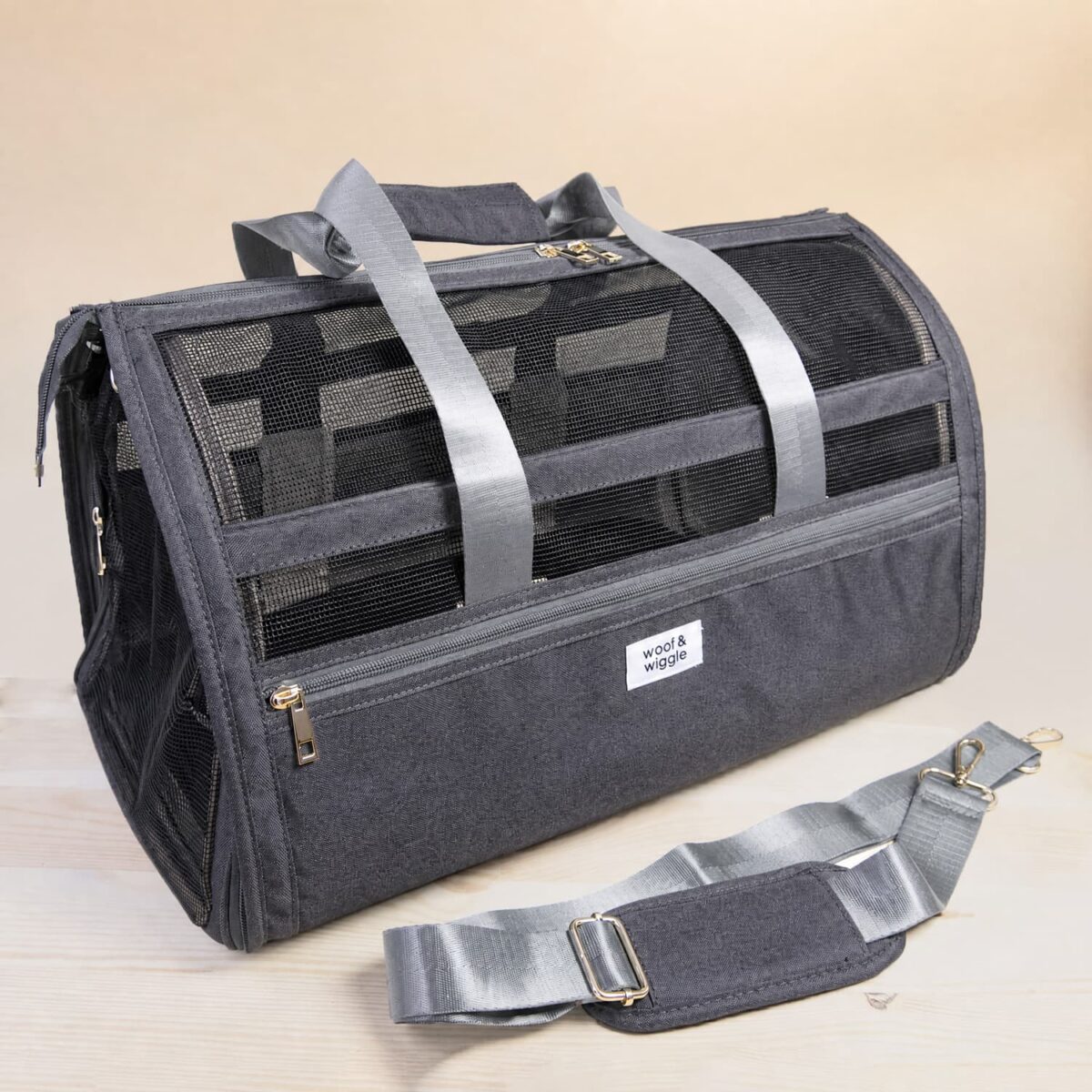 Flybuddy Hundeflugtasche Grau