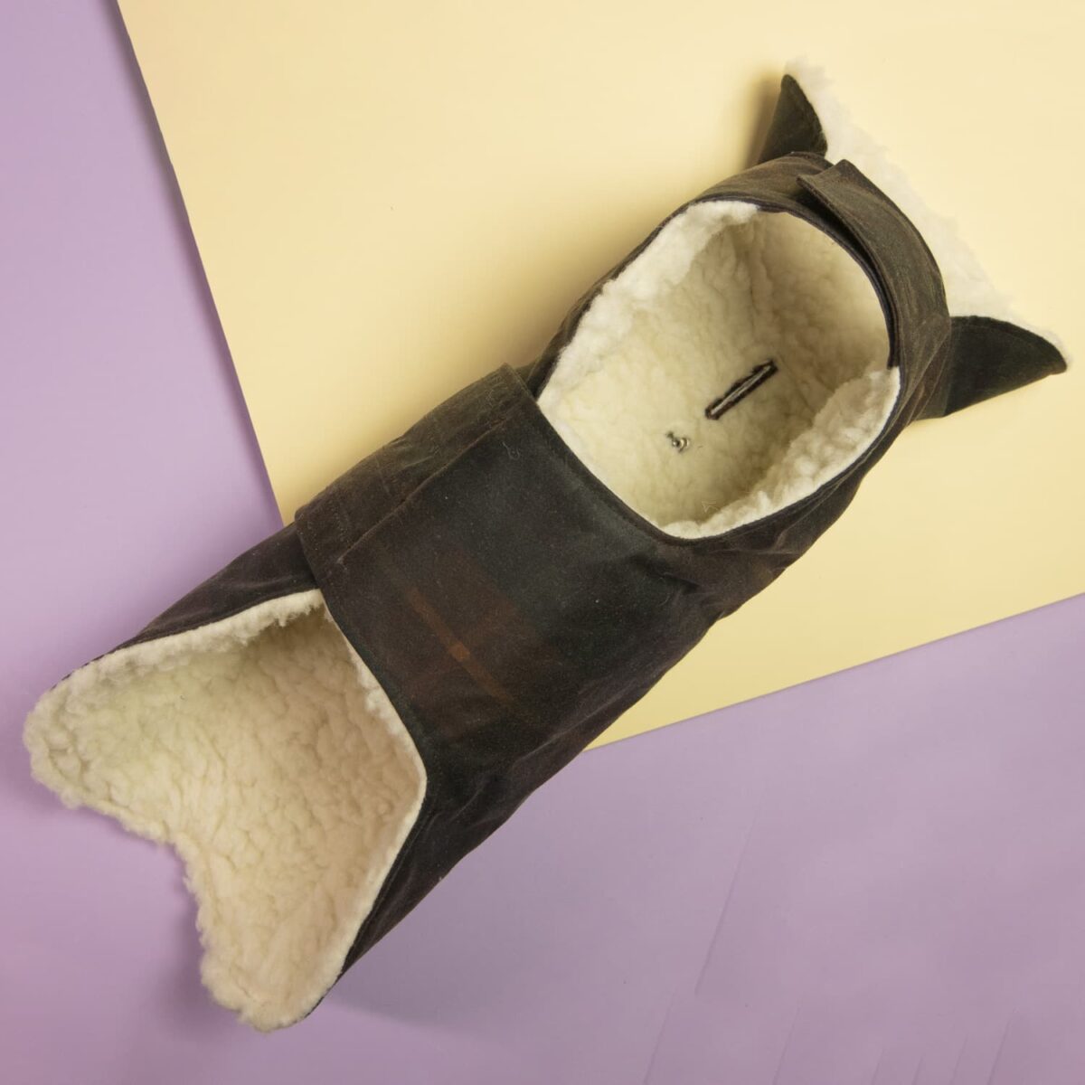 Hundemantel Chocolate Winter Parka aus Oilskin